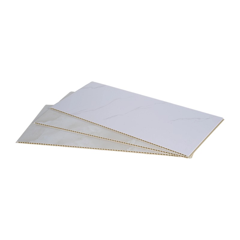 Marmeren patroon vochtbestendig bamboevezel PVC hol geïntegreerd wandpaneel
