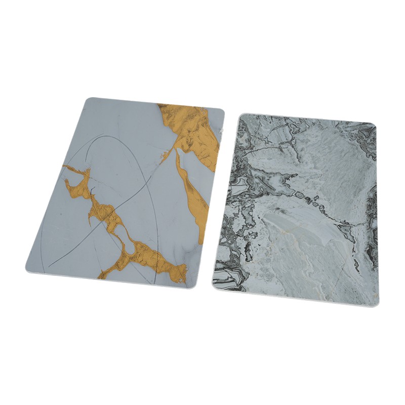 Faux-marmer UV-gecoate PVC-plaat Vochtbestendige binnenmuurbekleding